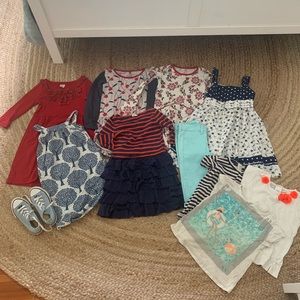 Huge Lot Girls 6-7 Tea Collection Crewcuts Joes